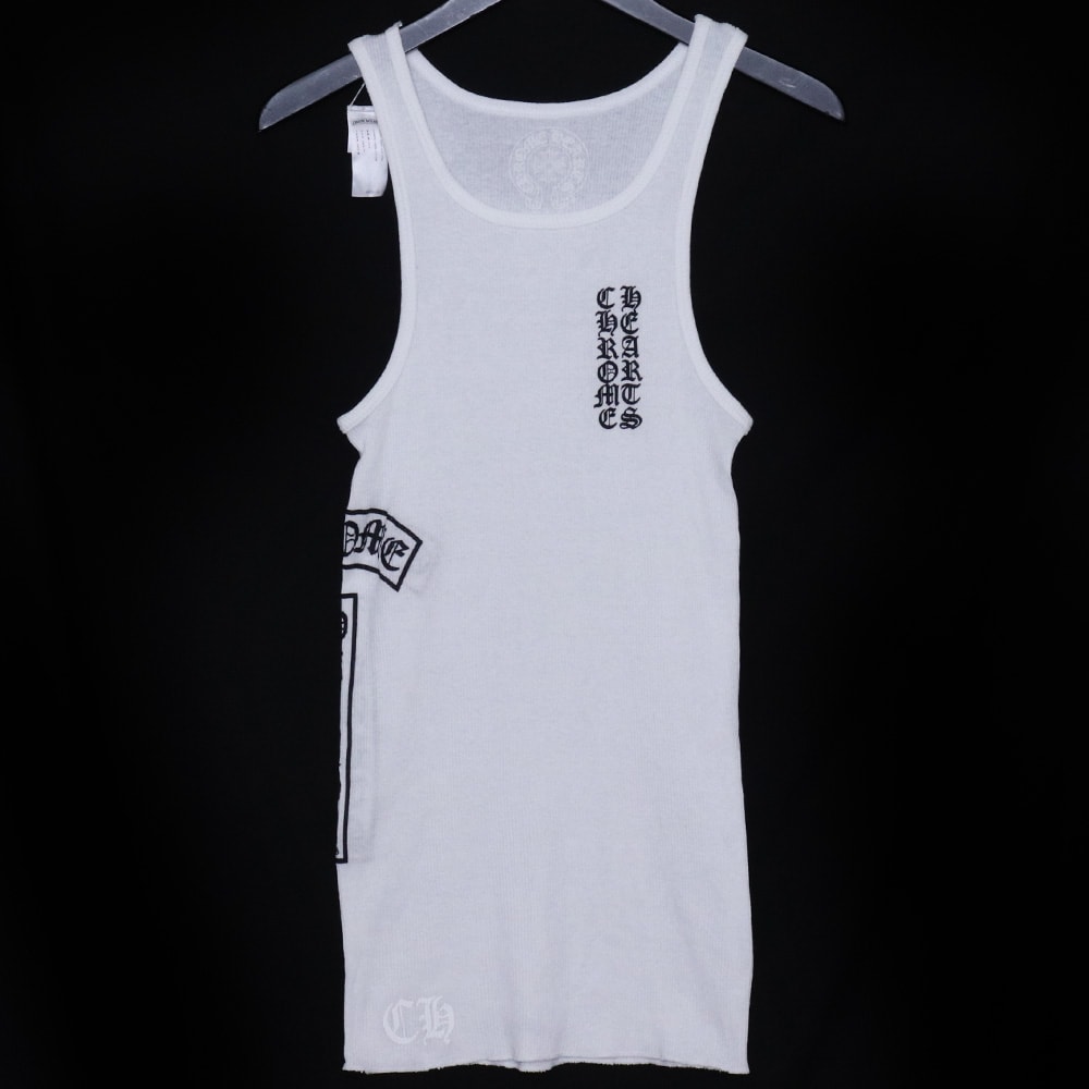 Chrome Hearts T Bar Bib Tank "White/Black"