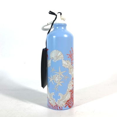 ヴェルサーチ VERSACE ロゴ水筒 ウォーターボトル タンブラー SS ブルー 未使用
