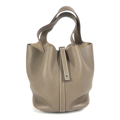 エルメス HERMES ピコタンロック MM 22 ピコタンロックMM ハンドバック カバン ハンドバッグ トリヨンクレマンス X刻 エトゥープ グレー