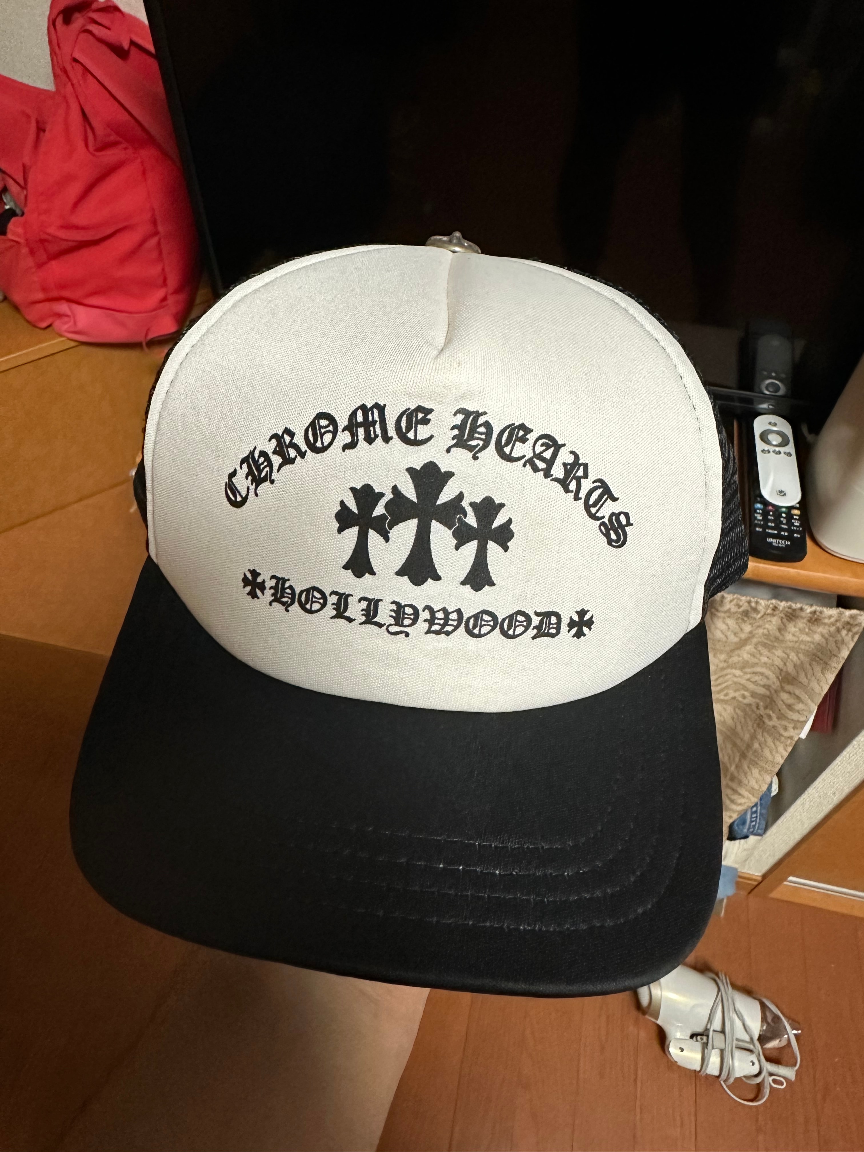 Chrome Hearts Trucker Cap King Taco "Black/White"