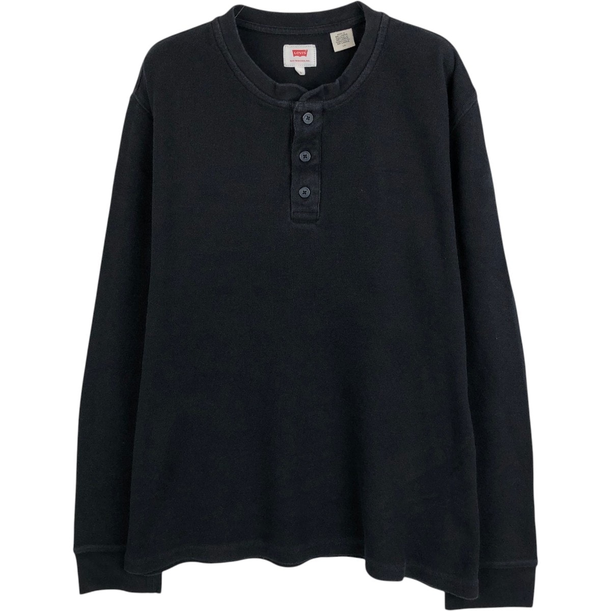 古着 リーバイス Levi's ヘンリーネック サーマルロンT ワッフル メンズL相当/eaa662172