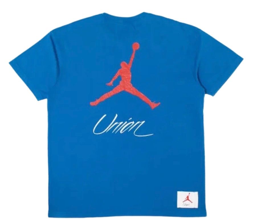Air Jordan x Union NRG Vault AJ Flight Jumpman Tee "Blue"