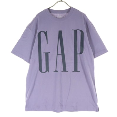 GAP ギャップ ロゴプリント 半袖 Tシャツ M パープル
