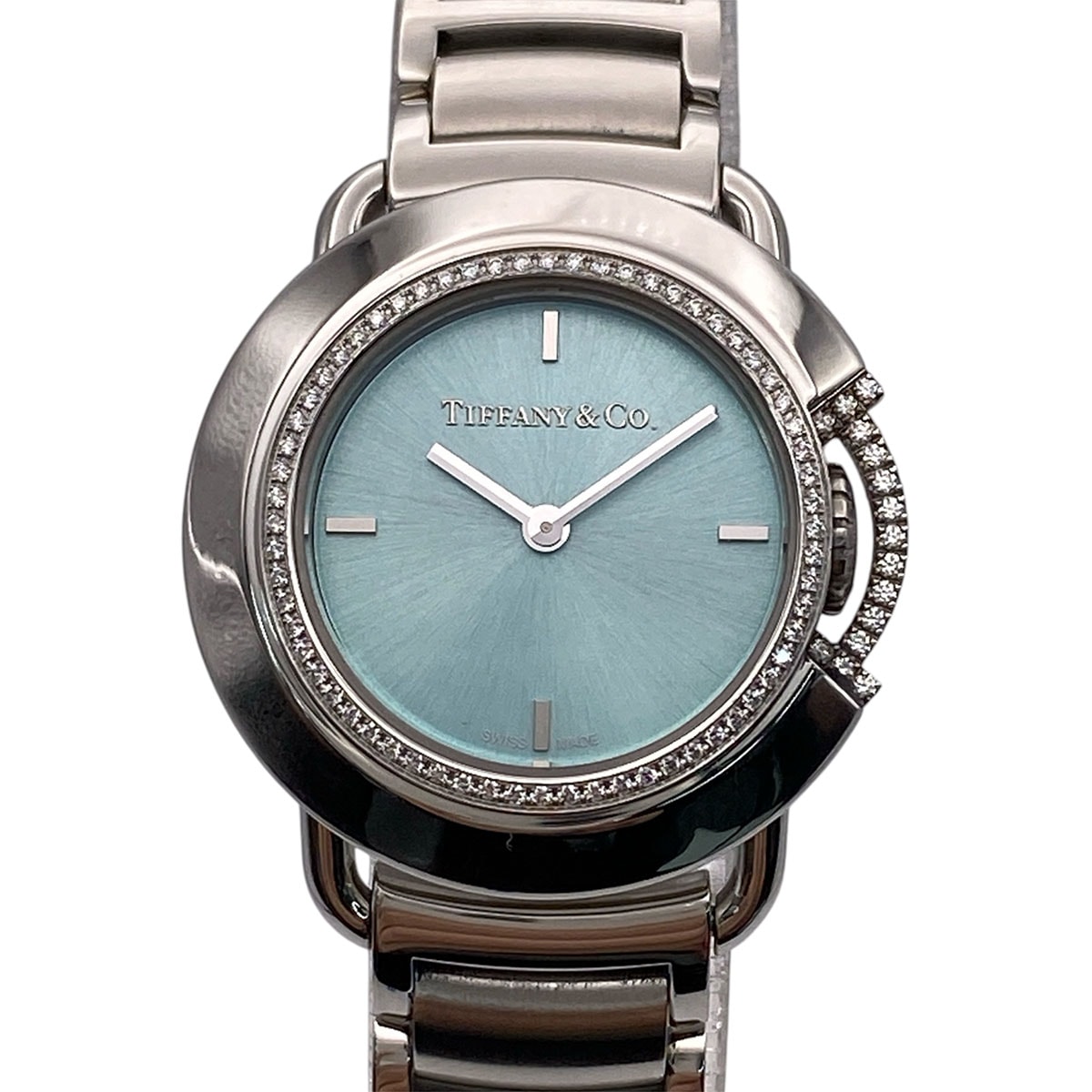 TIFFANY&Co. ティファニー ティファニー T ダイヤモンド 500Limited 腕時計 68477425 ステンレススチール シルバー  レディース【中古】