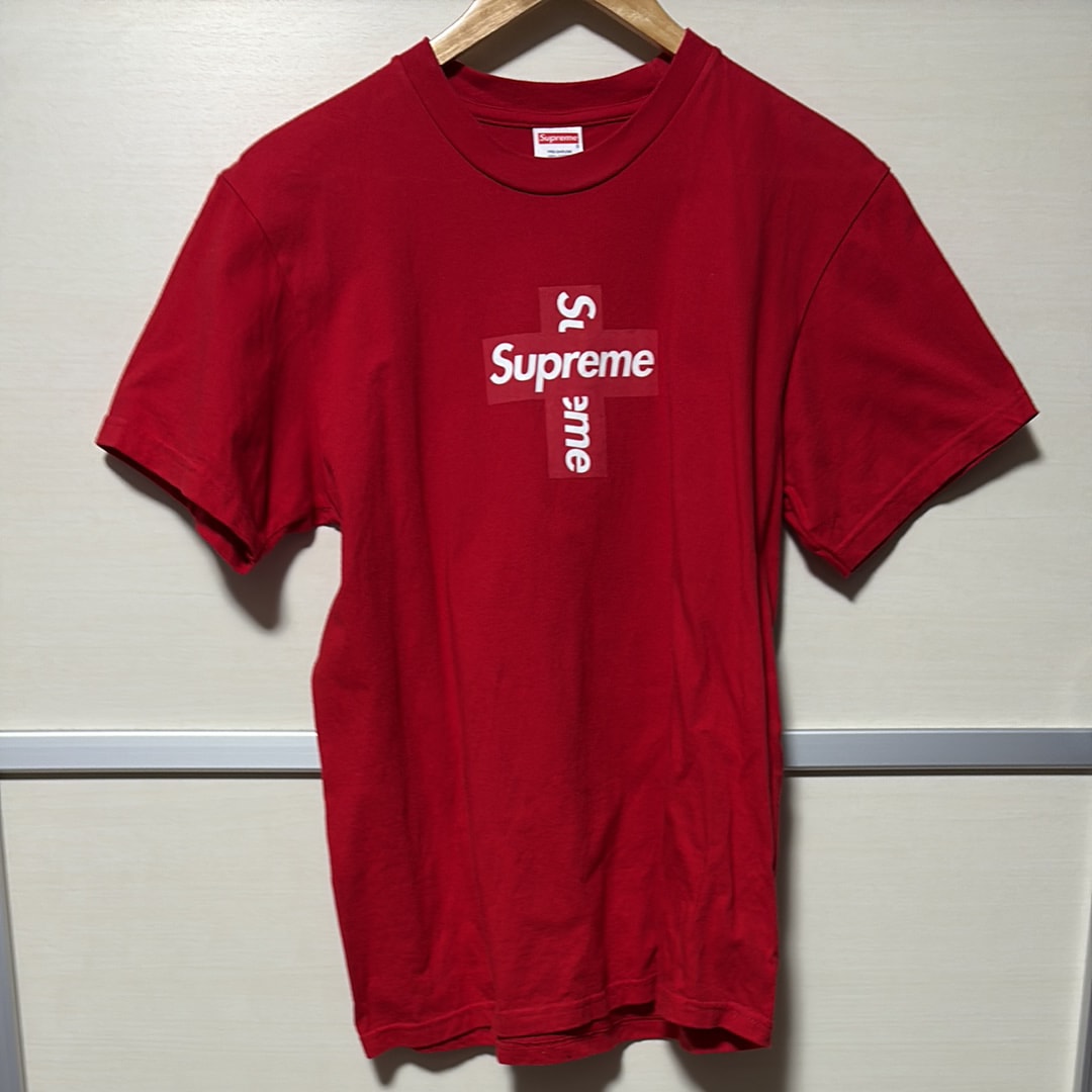 Supreme Cross Box Logo Tee "Red"