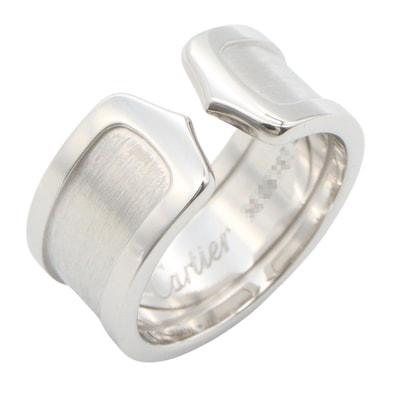カルティエ CARTIER C2 リング リング・指輪 ジュエリー K18WG(ホワイトゴールド) メンズ レディース シルバー系 【中古】