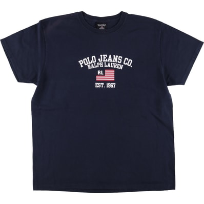 古着 ラルフローレン Ralph Lauren POLO JEANS COMPANY 半袖 ロゴTシャツ メンズXL相当/eaa529504