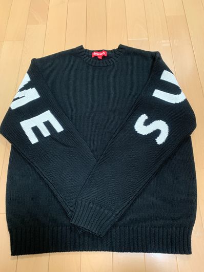 Supreme Back Logo Sweater "Black"