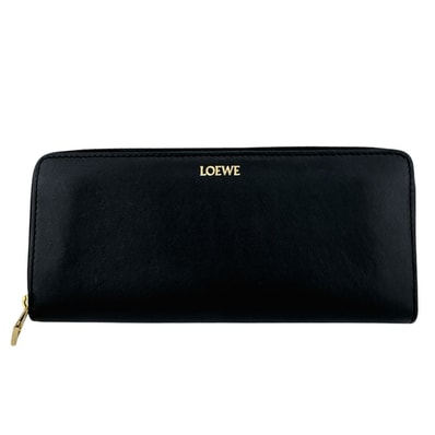 ロエベ LOEWE 長財布 ラウンドファスナー ブラック