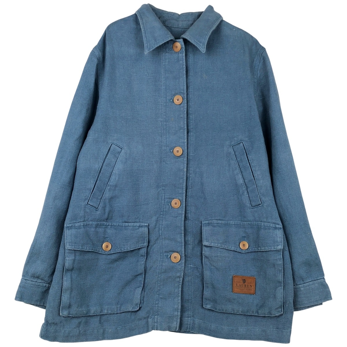 古着 ラルフローレン Ralph Lauren LAUREN ローレン リネンジャケット レディースL相当/eaa459067