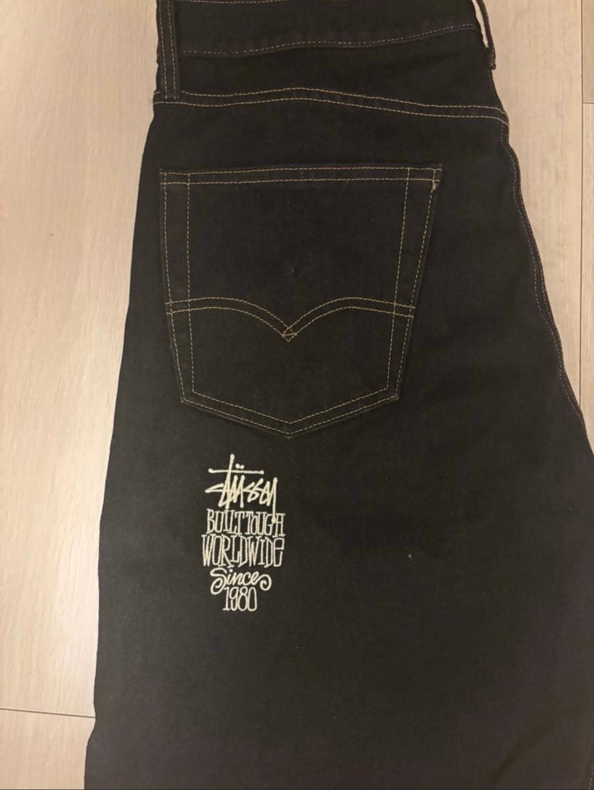 Stussy x LEVI'S Crispy Rinse Jean "Black/Brown"