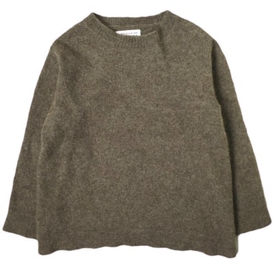 Maison Margiela 1 10 メゾンマルジェラ 22AW イタリア製 アルパカウールクルーネックニット S50HA1083 S18145 L Brown セーター プルオーバー トップス g19423