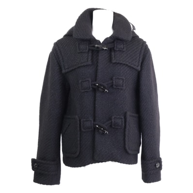 シャネル 美品 国内正規 P71170V62674 ココボタン アルパカ混 ダッフル 34