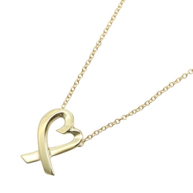 ティファニー TIFFANY&CO ラビングハート ネックレス ネックレス ジュエリー K18(イエローゴールド) レディース ゴールド系 【中古】