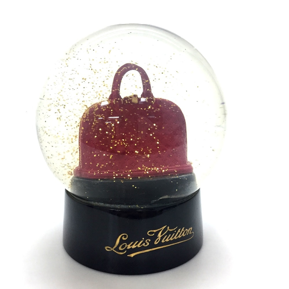 ルイヴィトン LOUIS VUITTON ノベルティ スノーグローブ アルマ スノードーム 非売品 ノベルティ オブジェ ガラス ルージュ レッド 未使用