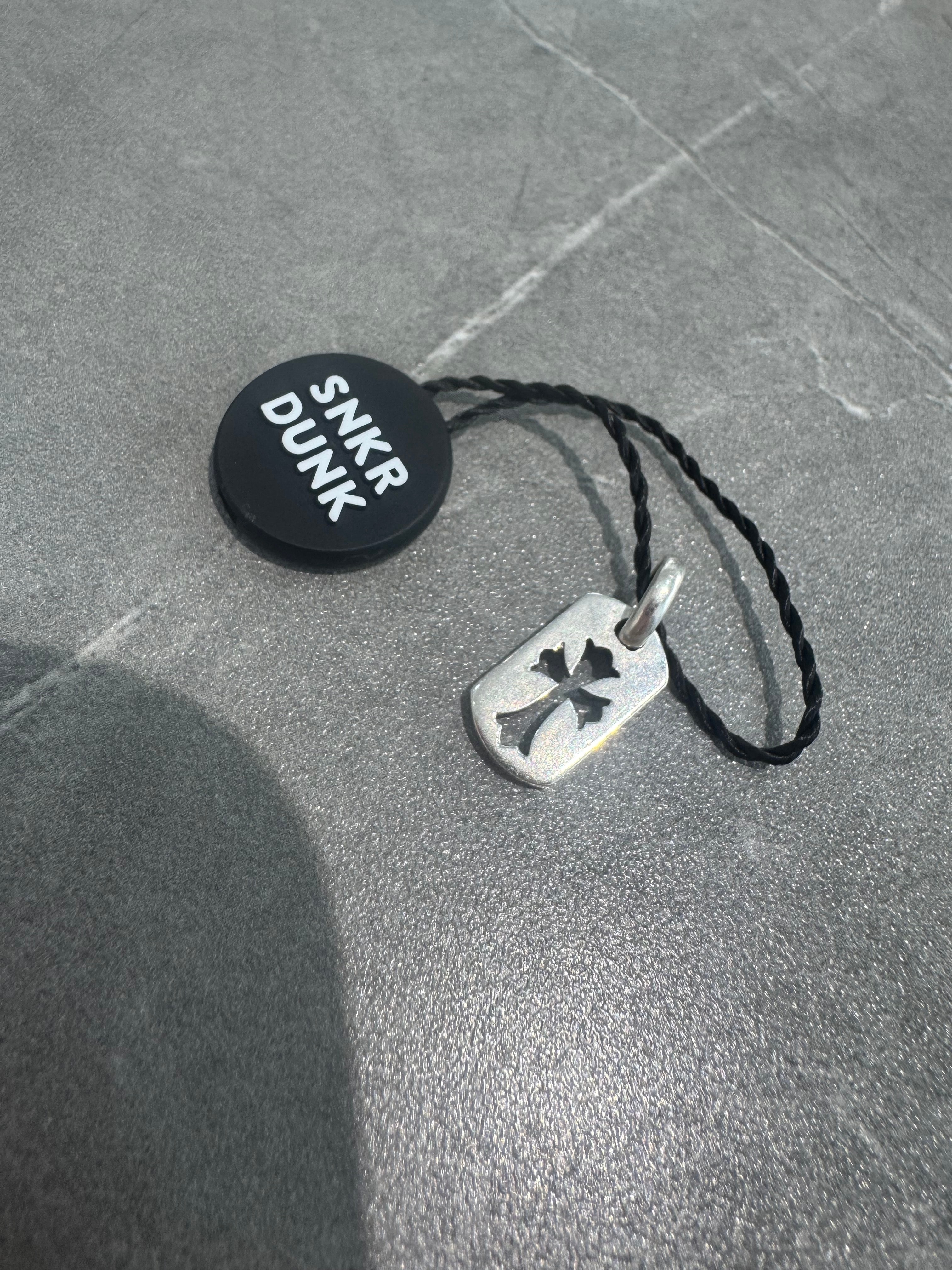 Chrome Hearts Dog Tag Tiny Cut Out Cross "Silver"