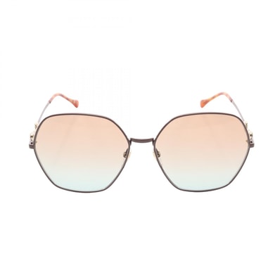 グッチ GUCCI ヘキサゴン サングラス 衣料品 メタル レディース ブラウン系 GG1335S004 【新品】