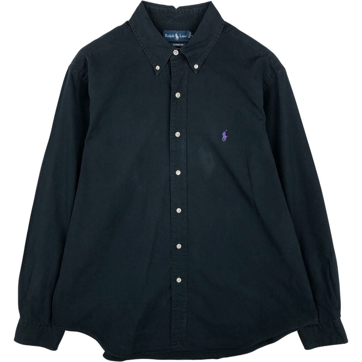 古着 ラルフローレン Ralph Lauren CLASSIC FIT クラシックフィット 長袖 ボタンダウンシャツ メンズXL相当/eaa615233