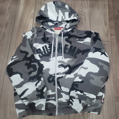 Supreme Arc Thermal Lined Zip Up Hooded Sweatshirt "Snow Camo"