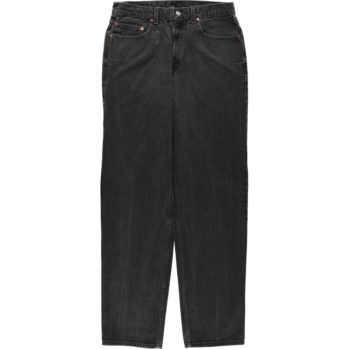 古着 00年代 リーバイス Levi's 550 RELAXED FIT ブラックデニム テーパードデニムパンツ メンズw32相当/eaa663191