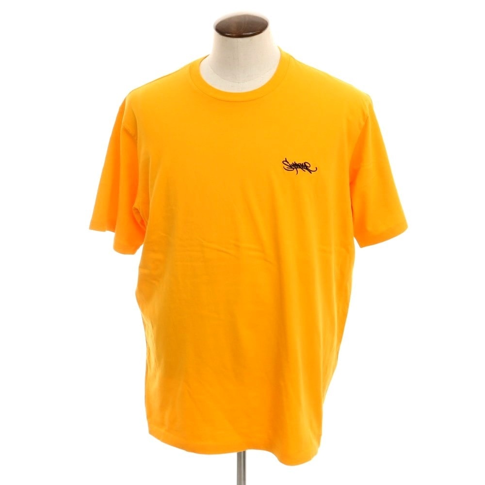 【中古】シュプリーム Supreme 2024年春夏 Washed Tag S/S Top クルーネック 半袖Tシャツ オレンジ【サイズXL】【メンズ】