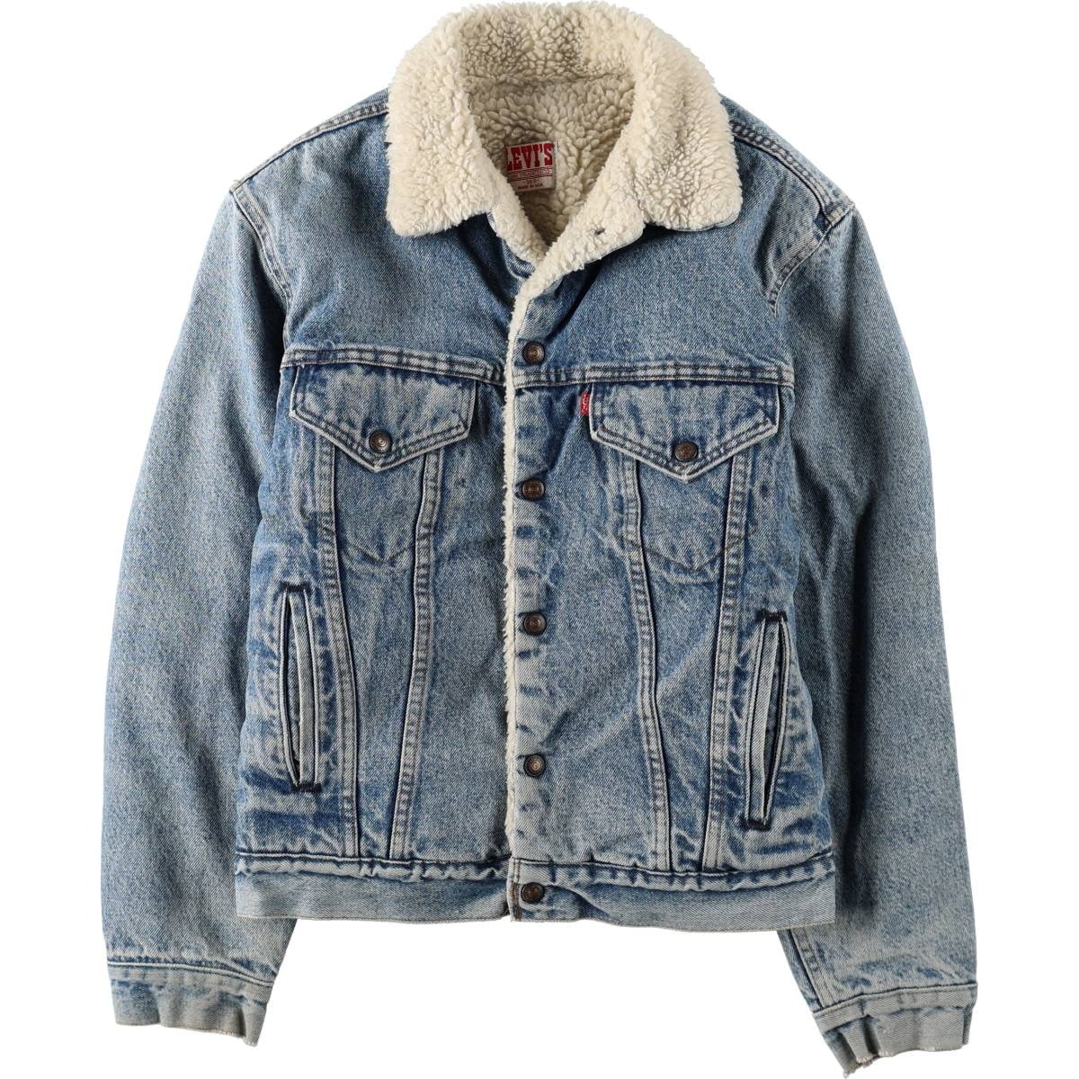 古着 80年代~ リーバイス Levi's 70608-0216 中綿入り デニムボアジャケット USA製 メンズM相当/eaa675569
