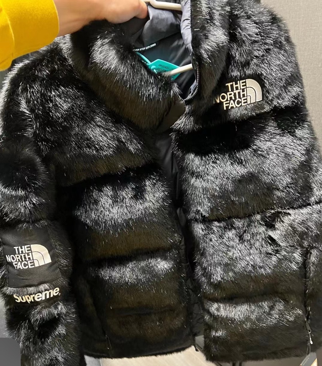 Supreme x The North Face Faux Fur Nuptse Jacket 