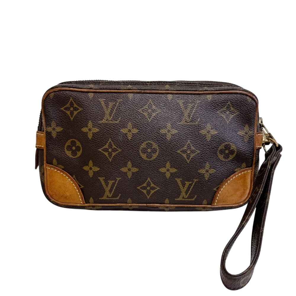 ルイヴィトン LOUIS VUITTON クラッチバッグ モノグラム マルリー ドラゴンヌPM セカンド ポーチ M51827 ブラウン