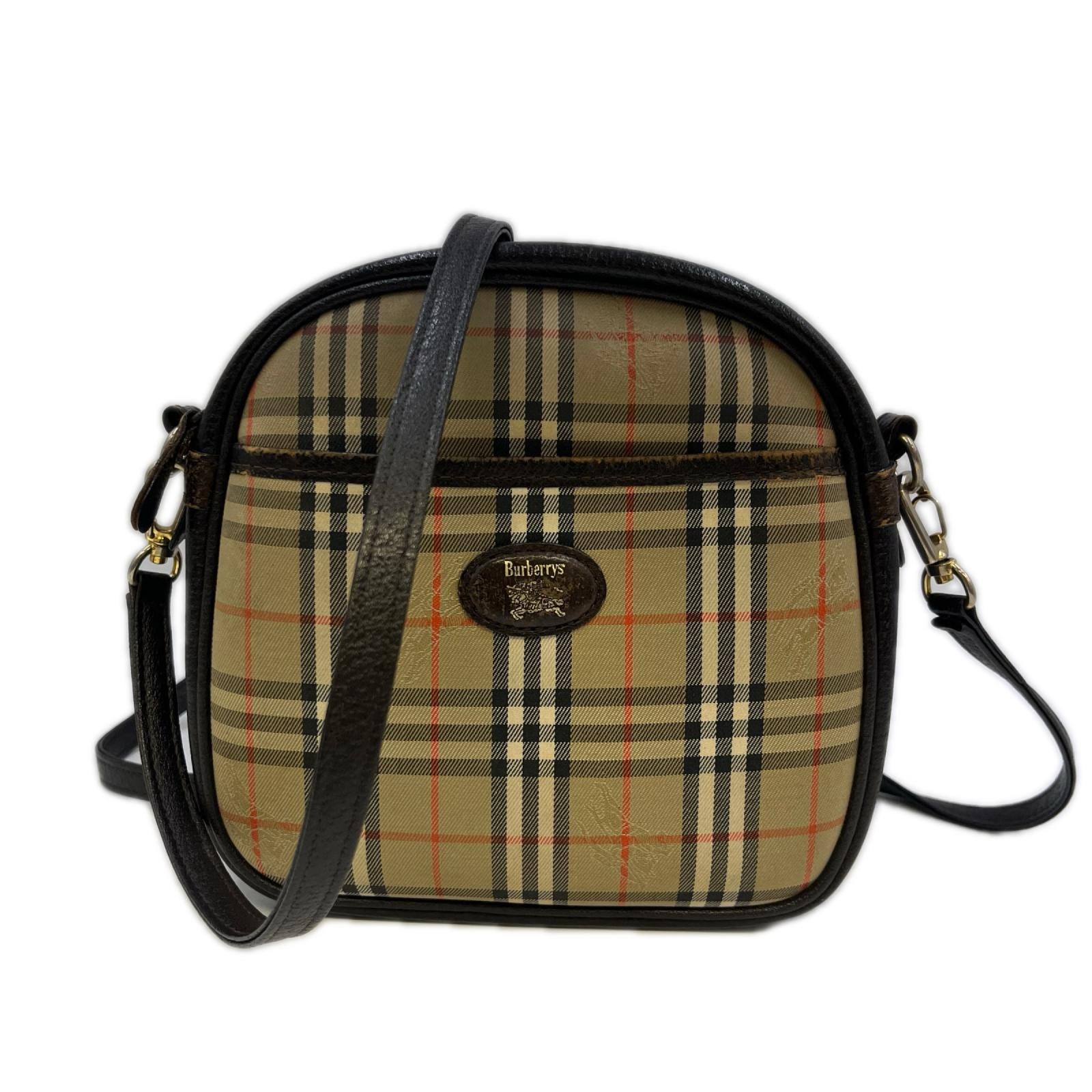 BURBERRY バーバリー ショルダーバッグ 内部ハガレ.スレ.使用感有