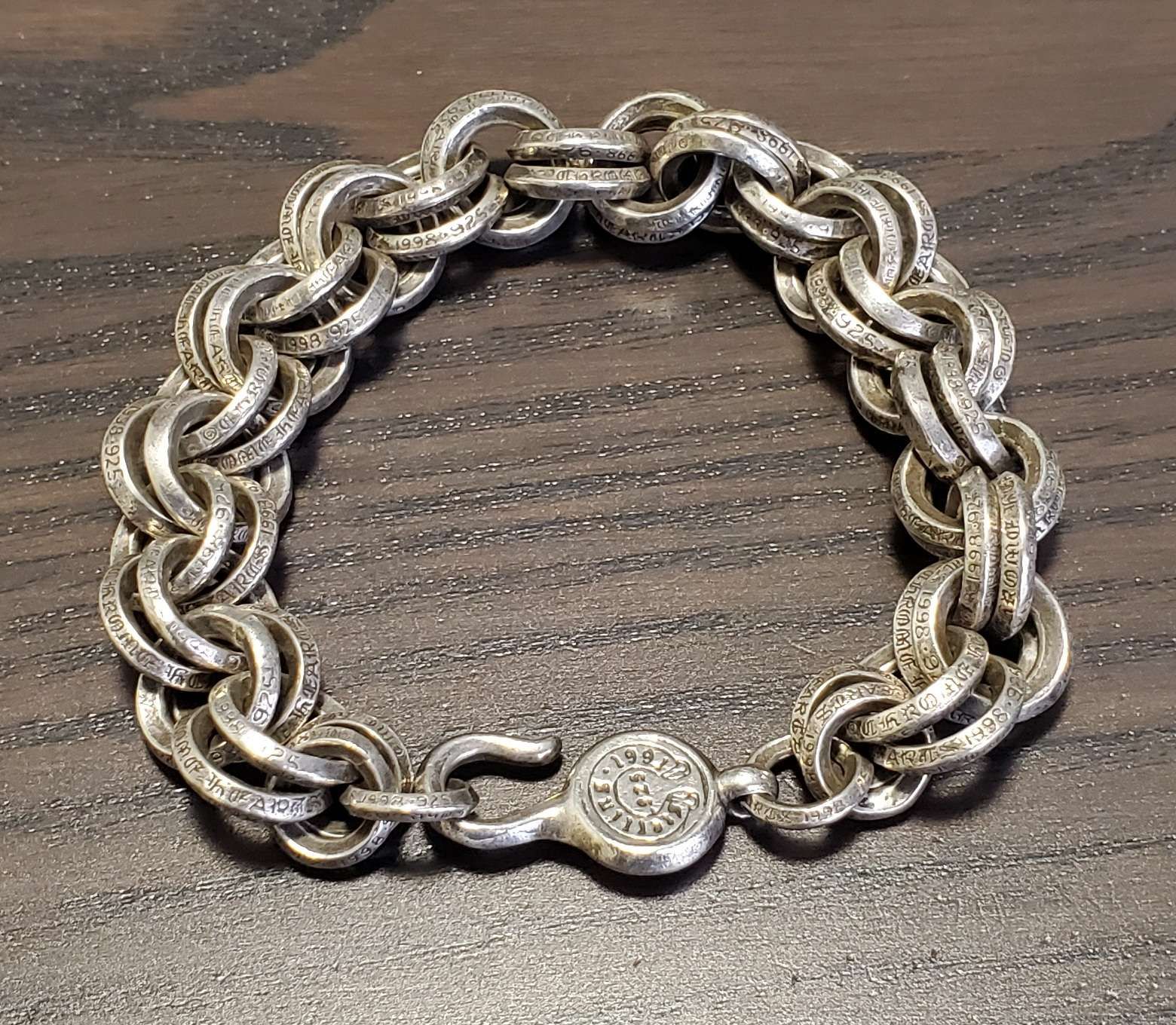 ダブルBリングブレスレット