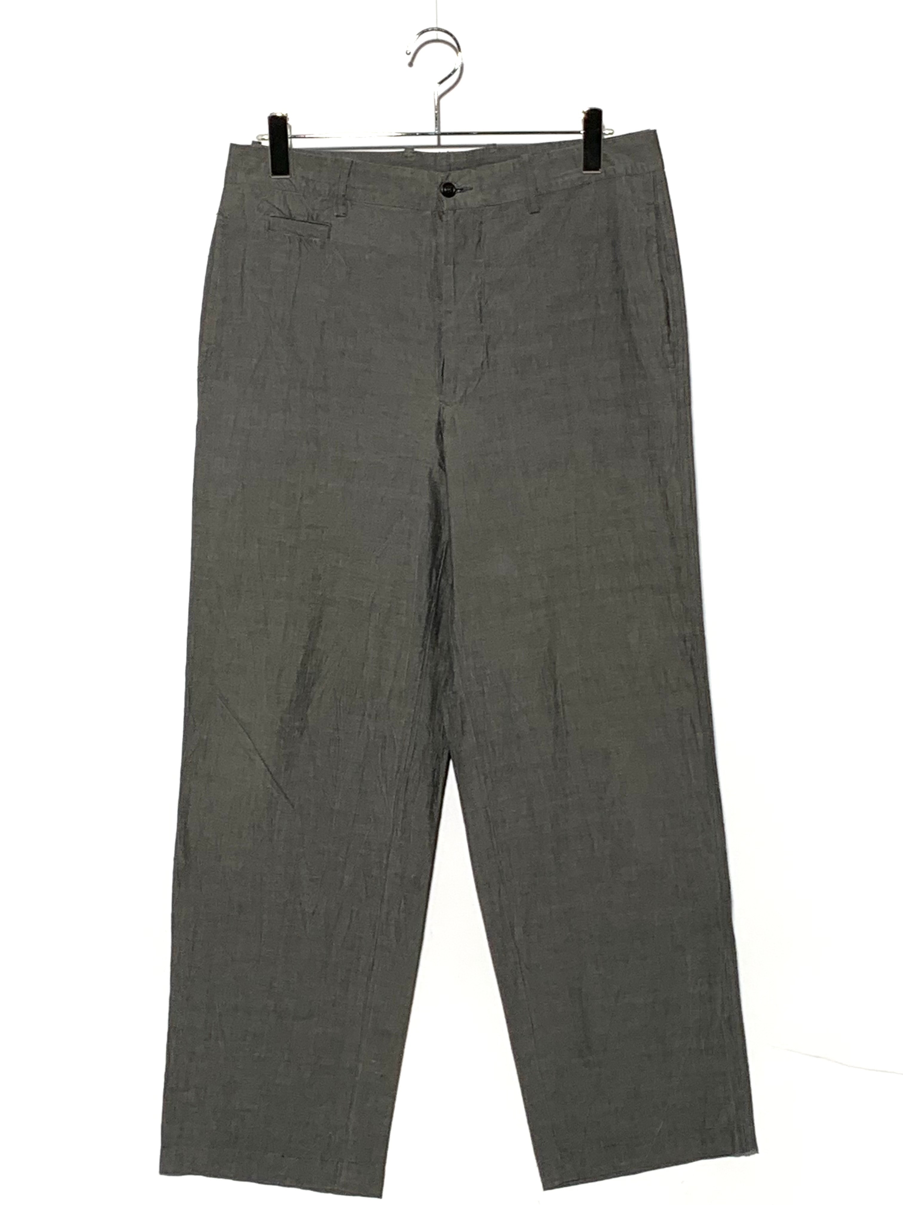 ISSEY MIYAKE MEN cotton slacks Silver Label  gray