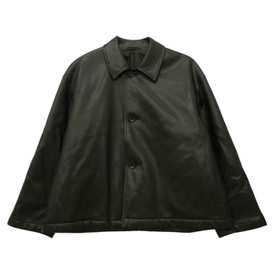 N.HOOLYWOOD エヌハリウッド 2254CO01-052peg BALCAMAAN COAT HOLIDAY COLLECTION SYNTHETIC LEATHER ブラック系 38【美品】【中古】