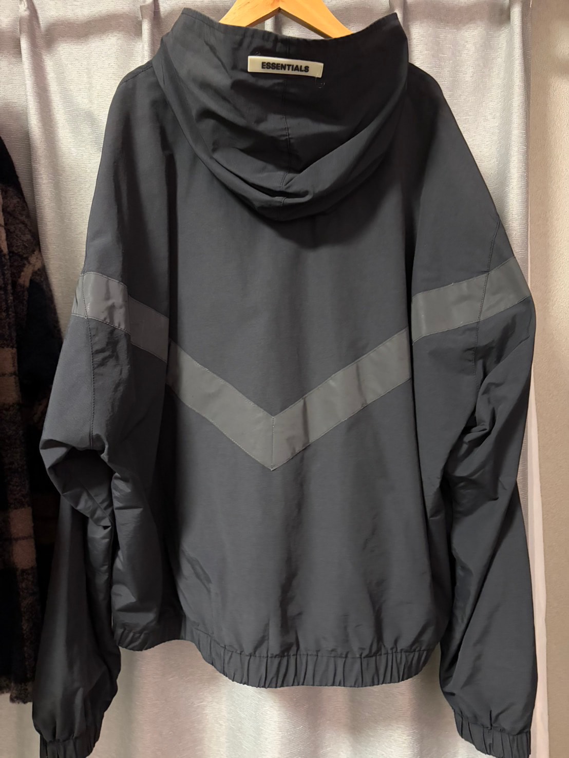 FEAR OF GOD ESSENTIALS Zip Anorak Windbreaker Jacket "Black"