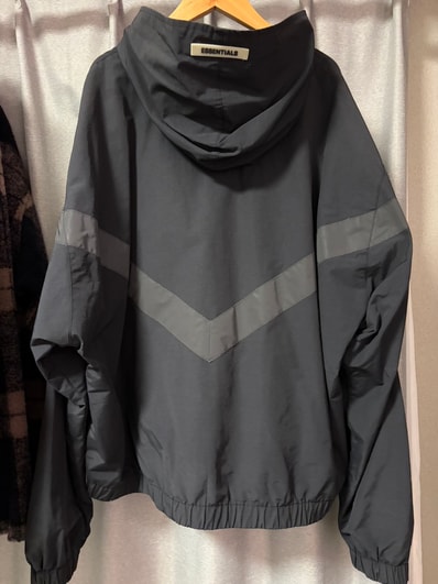 FEAR OF GOD ESSENTIALS Zip Anorak Windbreaker Jacket "Black"