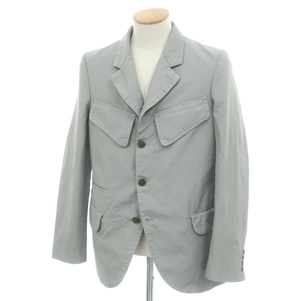 【中古】コムデギャルソン オムドゥ COMME des GARCONS HOMME DEUX 2025年春夏 ポリエステル カジュアルジャケット グレー【サイズS】【メンズ】