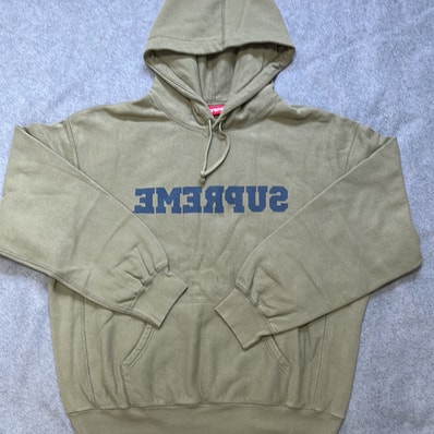Supreme Reverse Hooded Sweatshirt "Olive"