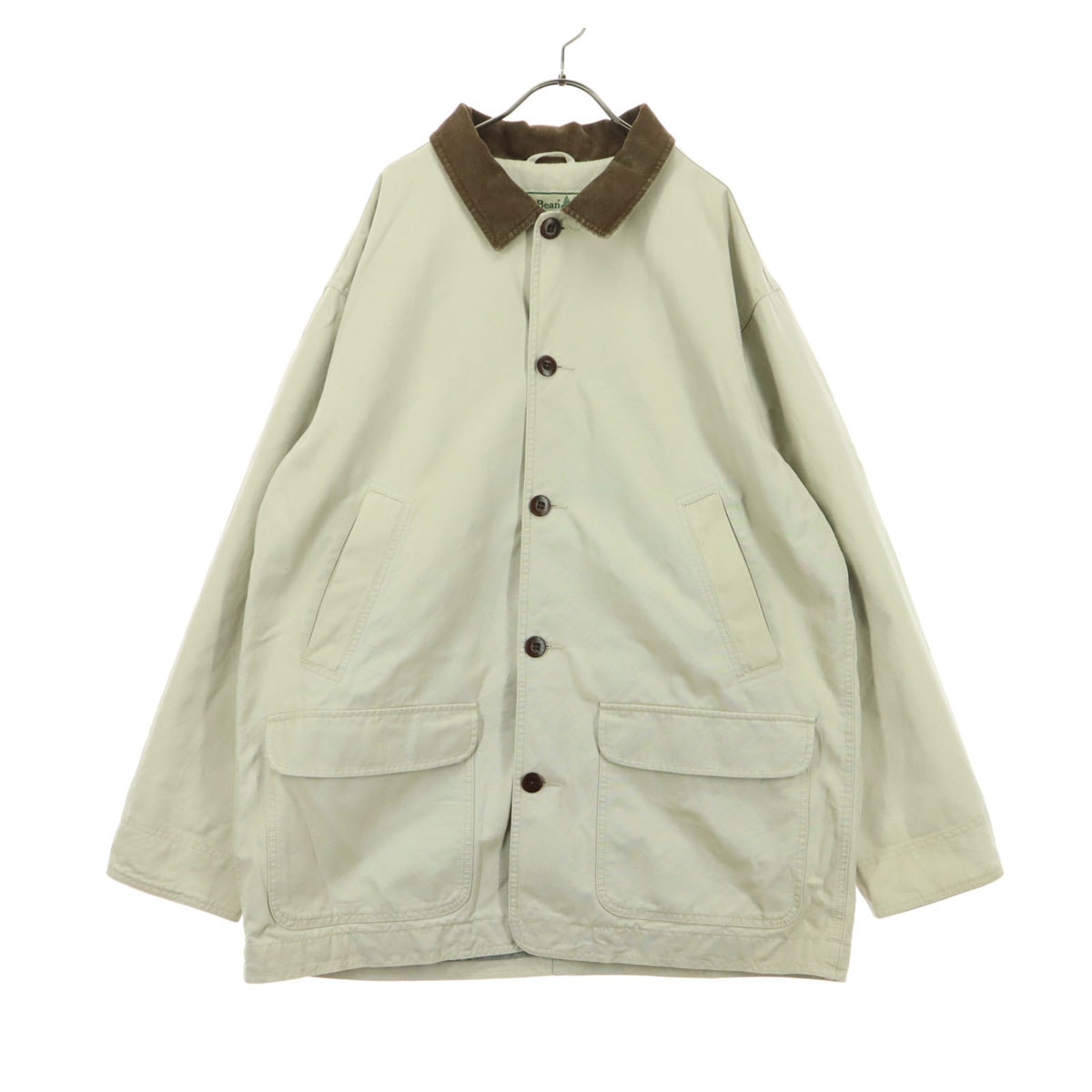 L.L.Bean エルエルビーン 長袖 襟コーデュロイ ハンティングジャケット XL ベージュ系