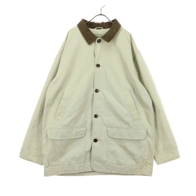 L.L.Bean エルエルビーン 長袖 襟コーデュロイ ハンティングジャケット XL ベージュ系