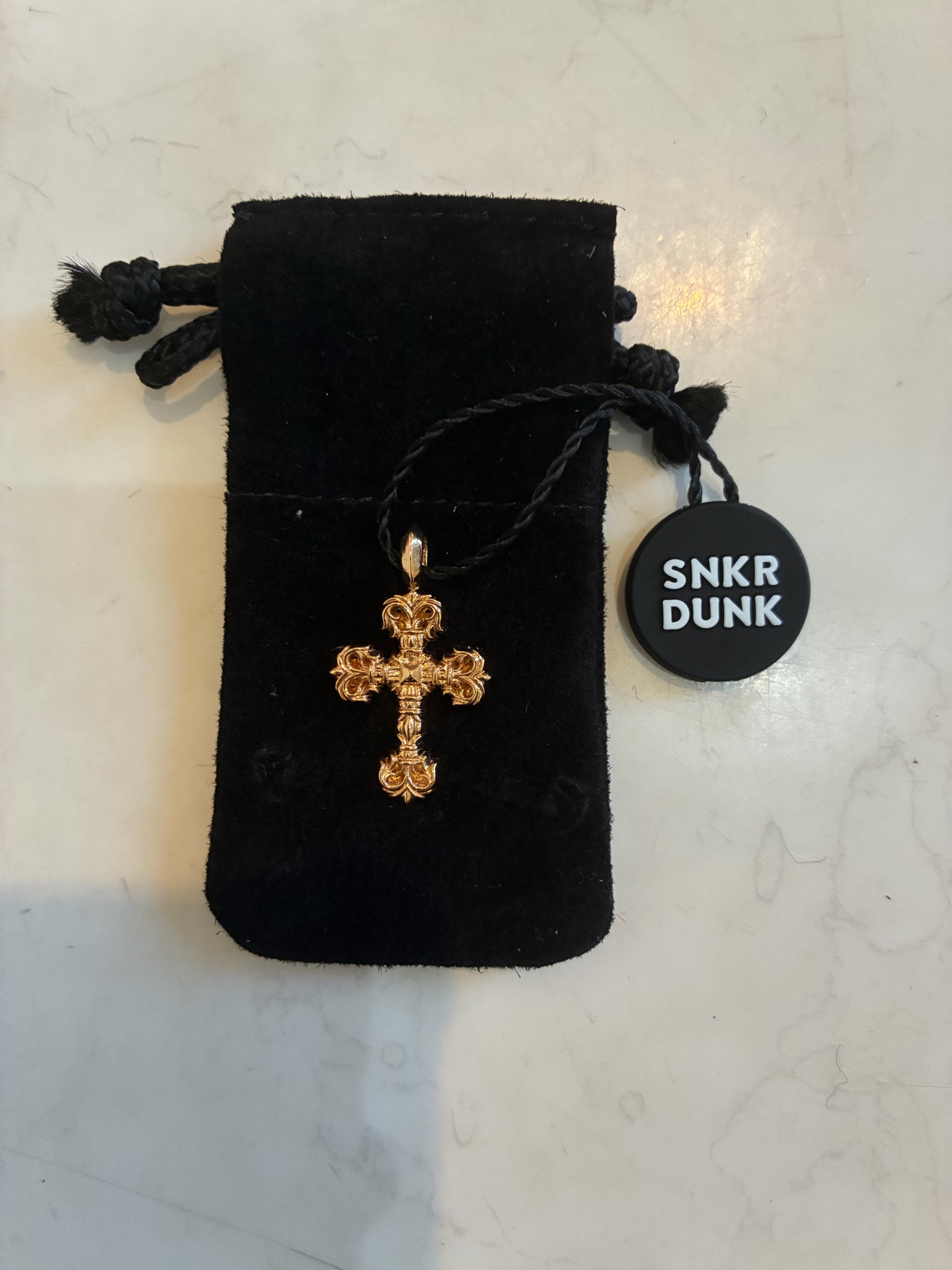 Chrome Hearts 22K Tiny Filigrey Charm "Yellow Gold"