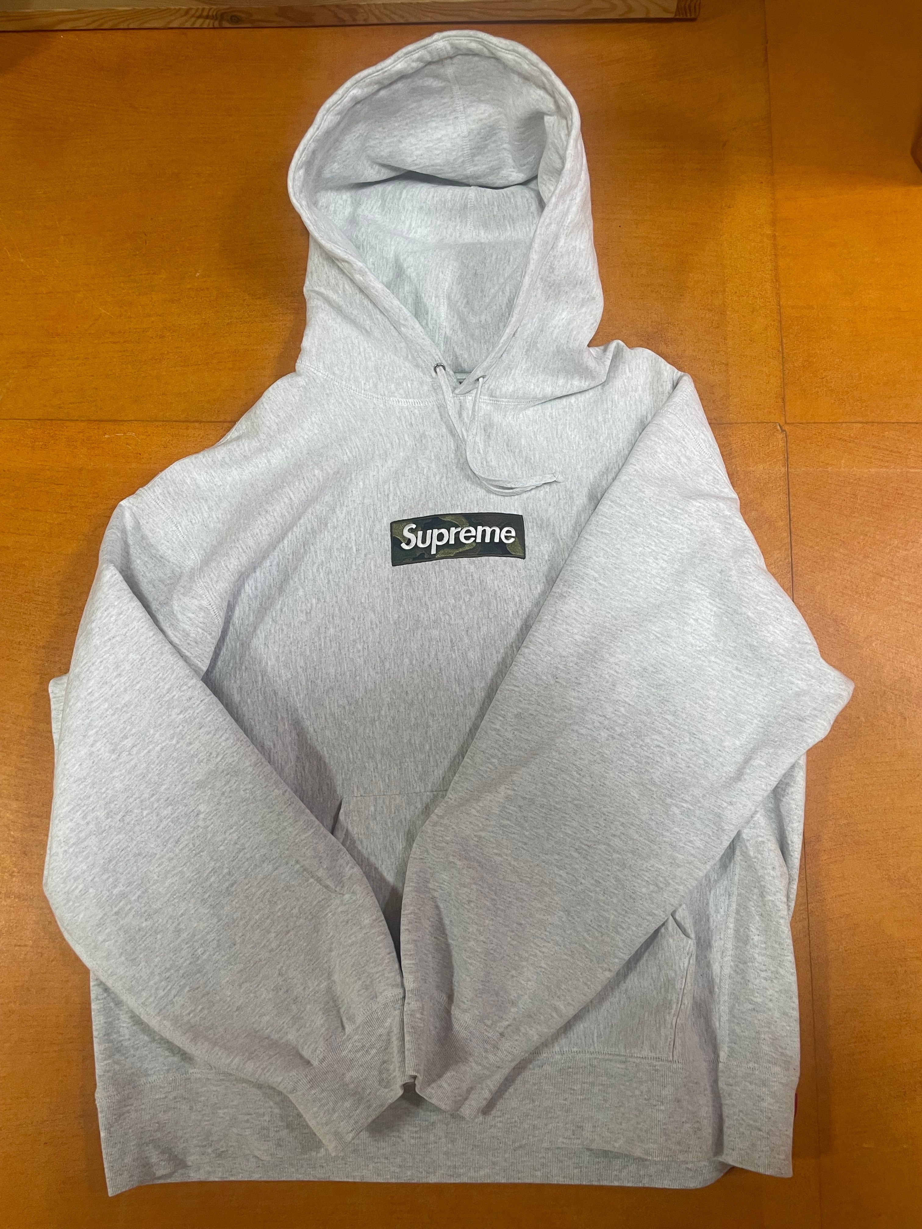 Supreme Box Logo Hooded Sweatshirt "Ash Grey" (23FW)