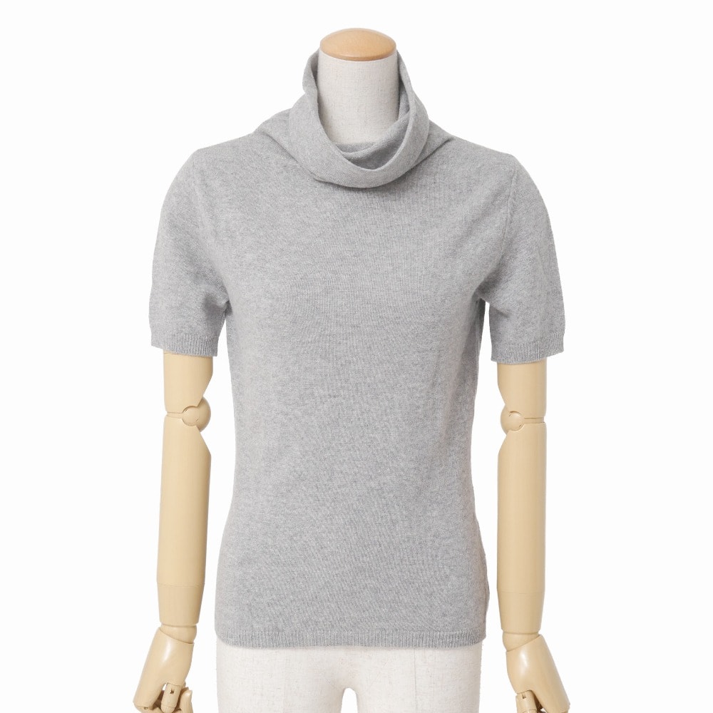 MAX MARA マックスマーラ セーター サイズS ウール×カシミヤ タートルネック 半袖ニット イタリア製 ブランド古着【中古】20260317/RA8384