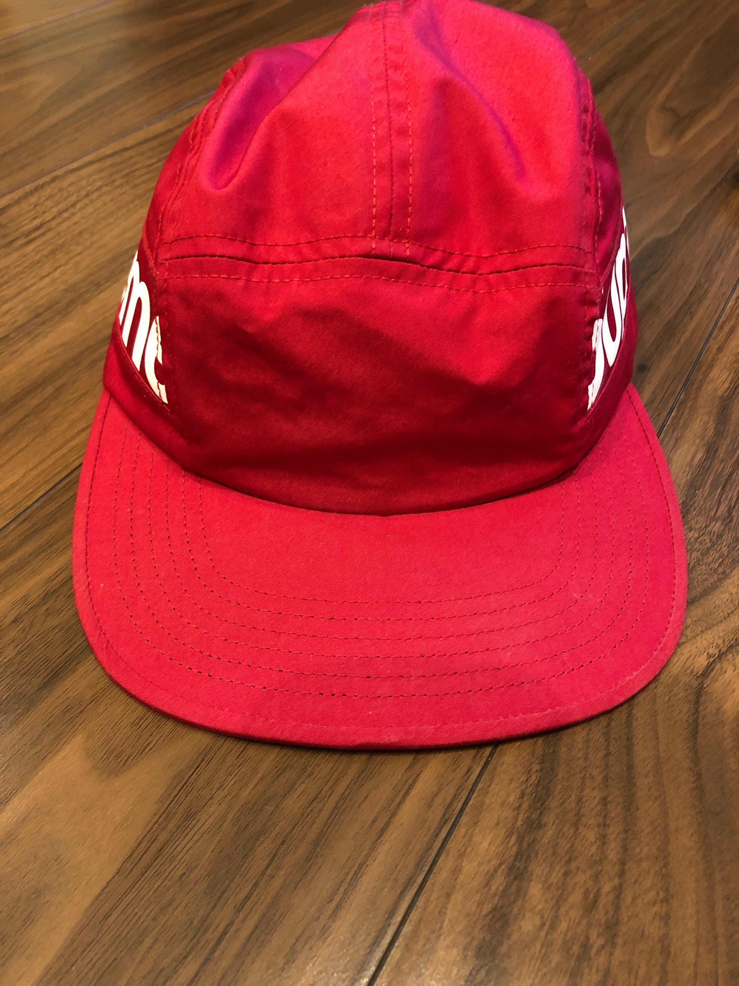 Supreme Jacquard Pique Camp Cap "Red"