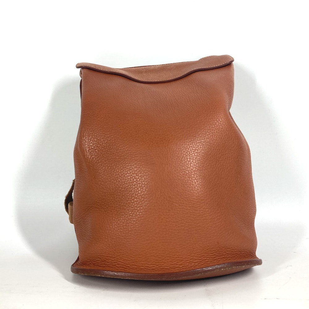 エルメス HERMES シェルパPM バックパック カバン リュックサック レザー Z〇刻 ブラウン