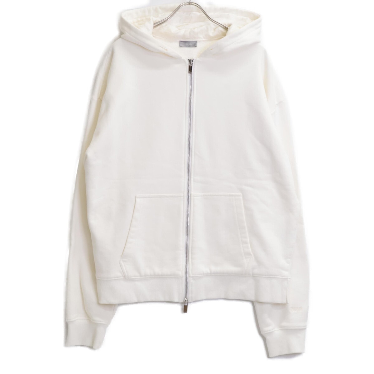 ディオール ﾎﾜｲﾄ 293J650A0531 ｺｯﾄﾝ×ｼﾙｸ ｼﾞｯﾌﾟｱｯﾌﾟﾊﾟｰｶｰ L