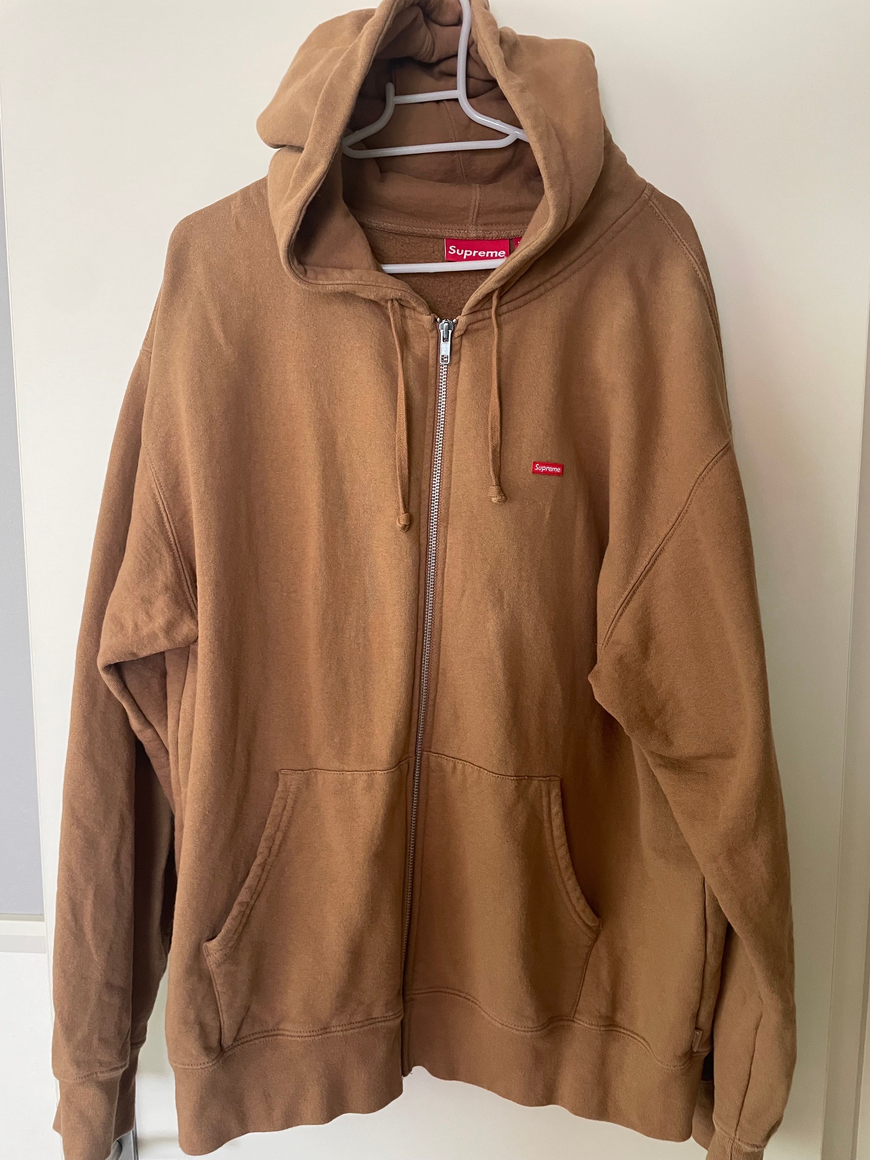 Supreme Small Box Hooded Sweatshirt "Light Yellow" (23SS)