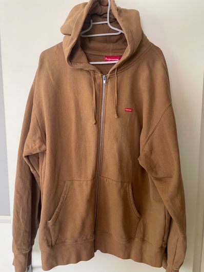 Supreme Small Box Hooded Sweatshirt "Light Yellow" (23SS)