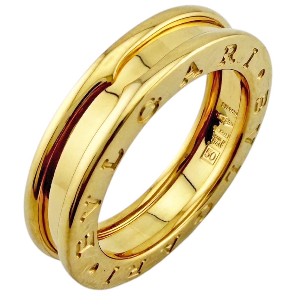 ブルガリ ビーゼロワン 1バンド リング 指輪 10号 18金 K18イエローゴールド レディース BVLGARI  中古