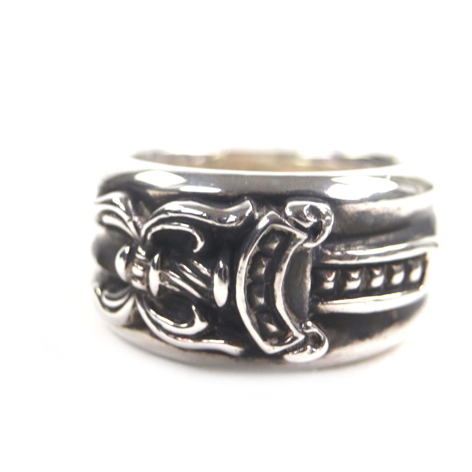 極美品 クロムハーツ リング・指輪 シルバー メンズ 日本サイズ17号相当