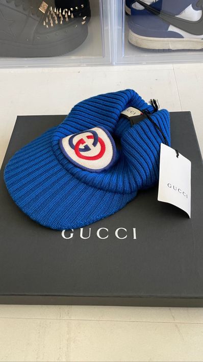 Gucci Knit Sun visor ”Blue”