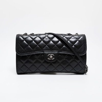 シャネル CHANEL 18番台 2013-2014 マトラッセ ラムスキン チェーン ショルダーバッグ【中古】